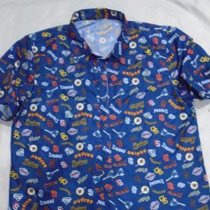 San Diego Padres SGA MLB Blue Hawaiian Adult 2XL